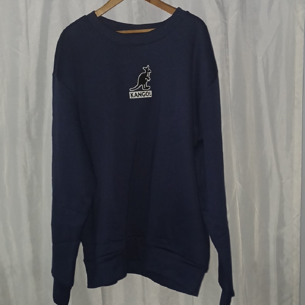 Kangol Men's Navy Crewneck Sweater